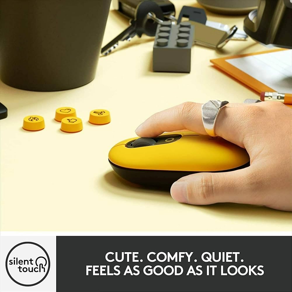 Amazon.com: Logitech POP Mouse, Wireless optical Mouse with